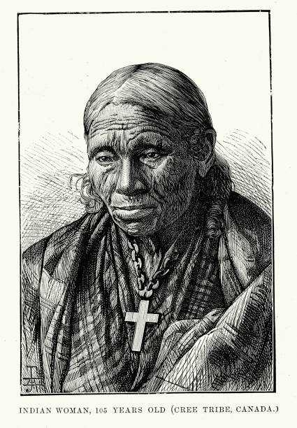 アメリカ先住民族の女性 cree - cree点のイラスト素材／クリップアート素材／マンガ素材／アイコン素材