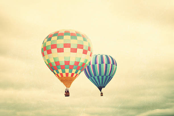 istock Colorful hot air balloons in flight 522735798
