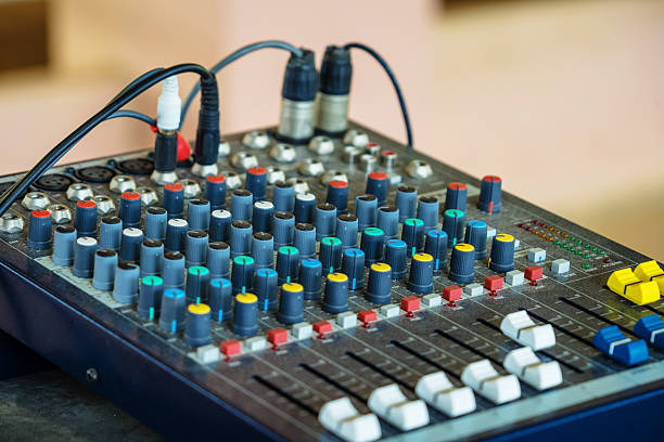 istock buttons equipment for sound mixer control 522737258