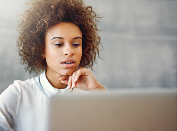 istock Giving the project her full attention 522739044