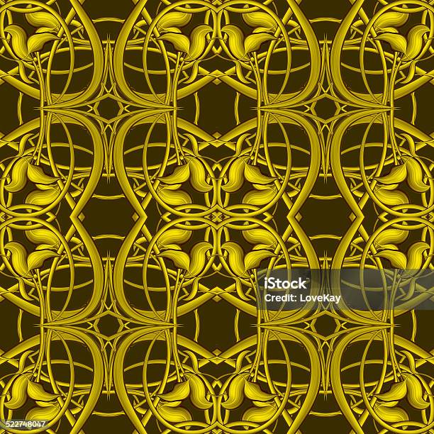 Luxury Golden Ornamental Seamless Pattern For Decor And Design Stock Illustration - Download Image Now