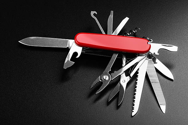 istock Pocket Swiss knife fully opened 522748072