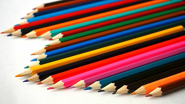 Isolated Colored Pencils stock photo
