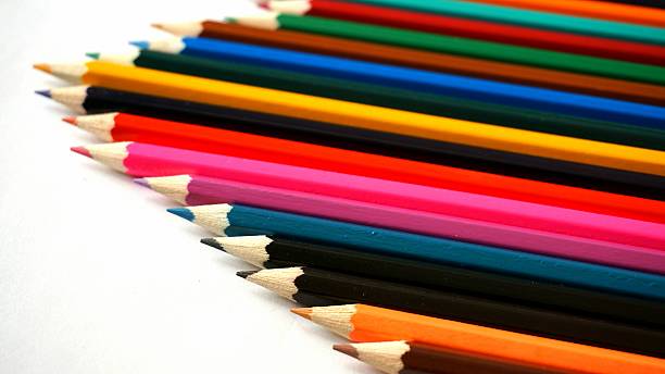 Isolated Colored Pencils stock photo