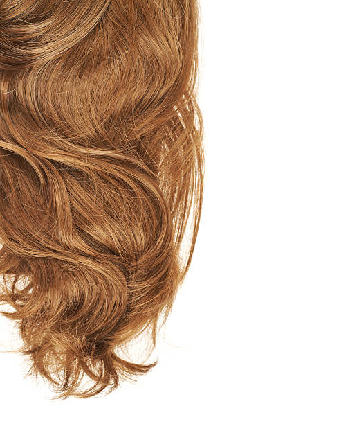 istock Hair fragment over the white 522749354