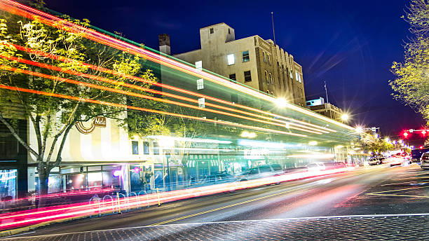 istock Light Trails From Cars on a Street at Night 522749978