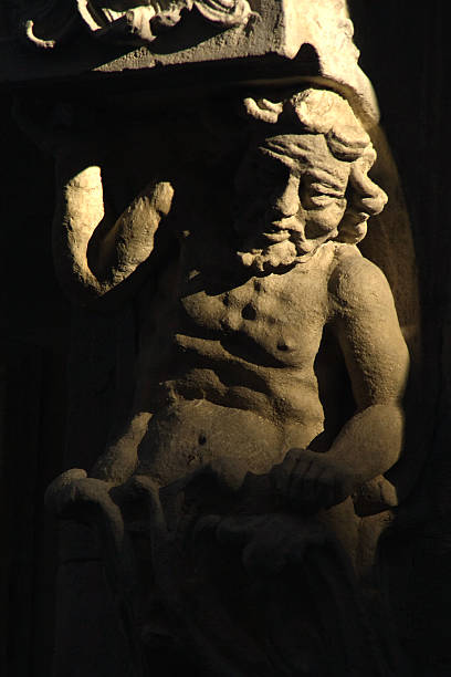 istock Art Statue of  old man. 522753375