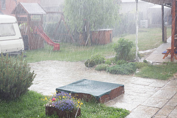 istock Torrential rains in the spring. 522753774