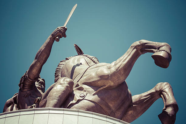 istock Warrior on a Horse statue 