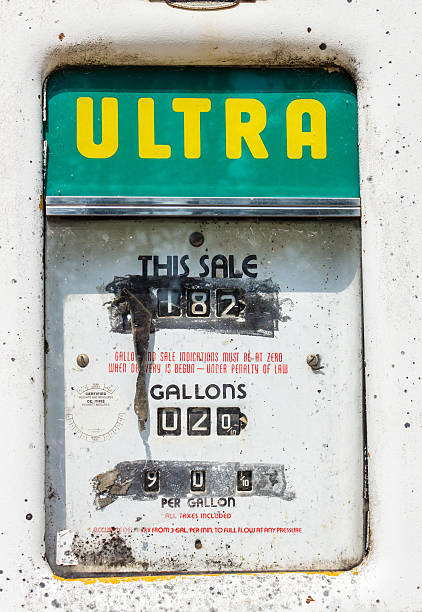 istock close up image of gas pump. 522754635
