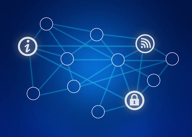 istock icons and circle lines in the combined network. 522755361