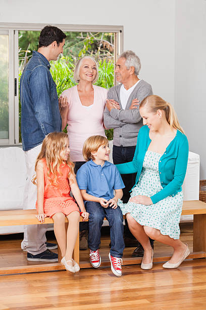 istock Happy family at hoem 522762669