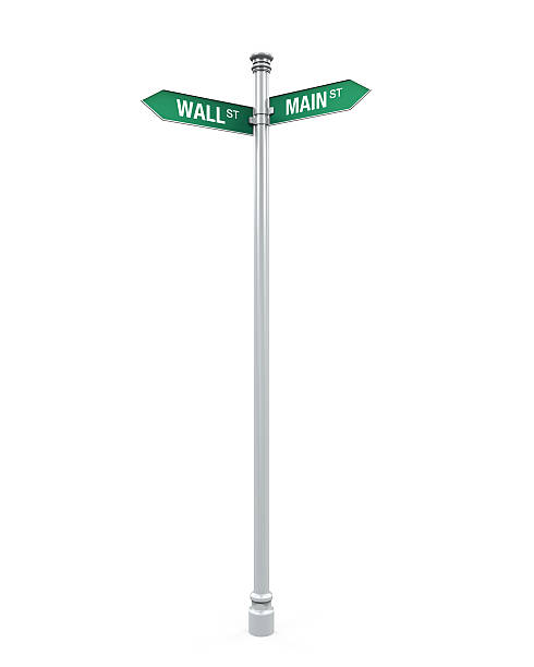 istock Direction Sign of  Main and Wall Street 522766805