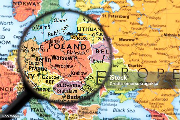 Foto de Mapa Da Polônia e mais fotos de stock de Polônia - Polônia, Mapa, Varsóvia