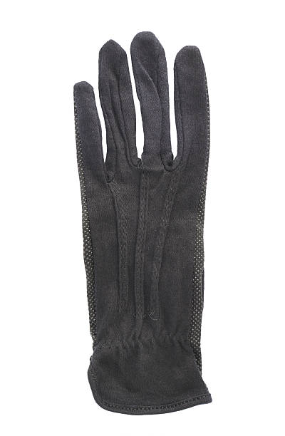 istock Black cloth working gloves isolated 522776160