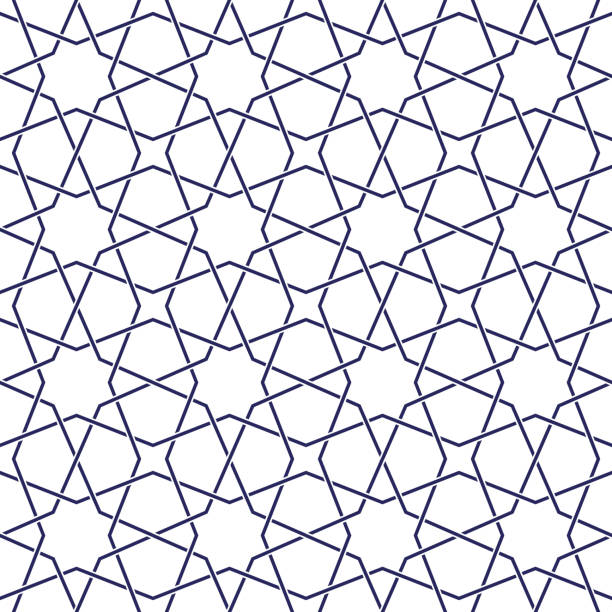 Tangled Eastern Pattern Traditional arabic tangled pattern. Seamless vector background. Plain colors - easy to recolor. marrakech stock illustrations