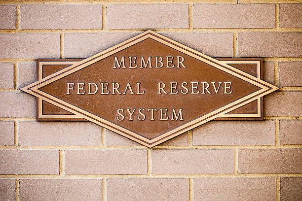 istock Member Federal Reserve System Sign At Bank 522776504