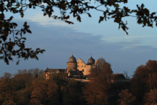 Sababurg, Germany - November 1, 2014: The Castle of Sababurg in the Autum Forest of Reinhardswald