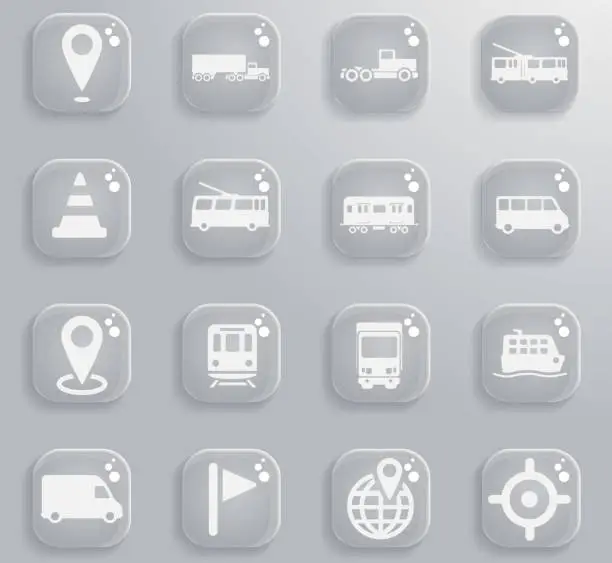 Vector illustration of Navigation simply icons