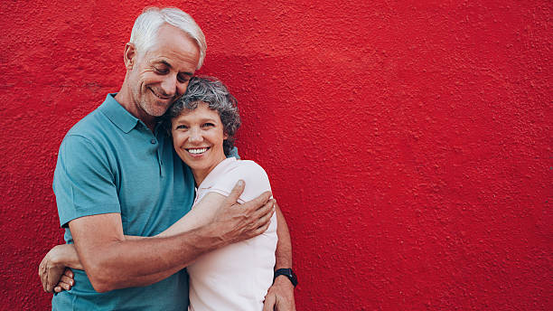 istock Affectionate mature couple embracing each other 522780318