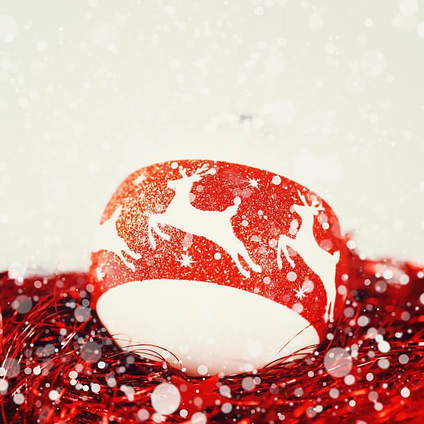 istock Christmas decoration in white and red colors 522781727