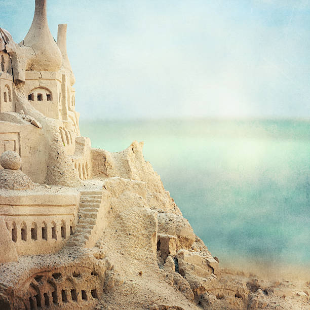 istock Grand sandcastle on the beach 522782015