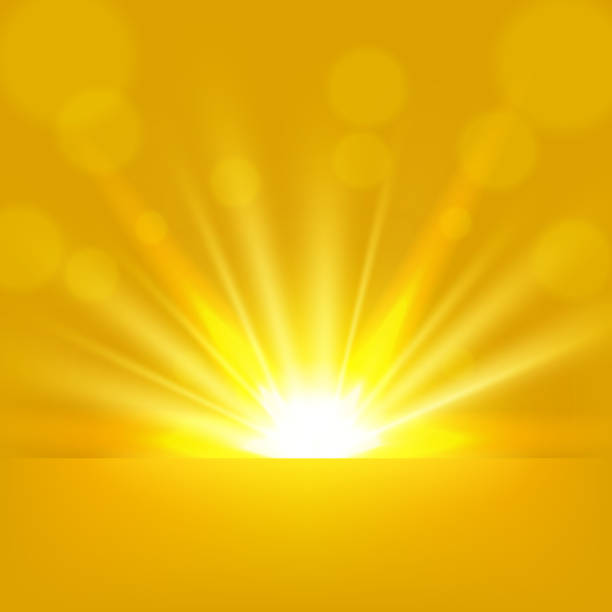 光線ライジング黄色背景 - moving up flash点のイラスト素材／クリップアート素材／マンガ素材／アイコン素材