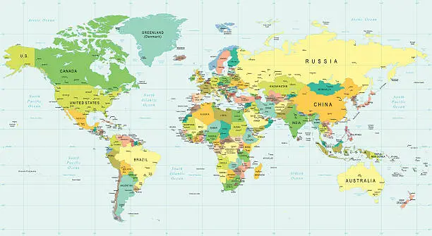 World Map - illustration World Map - illustration
