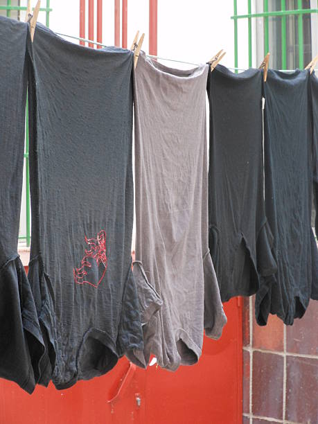 istock drying t-shirts in a patio 522788580