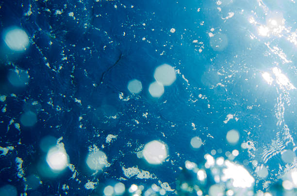 Out of focus abstract background of bubbles underwater