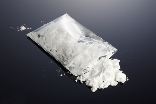 plastic bag of drug 