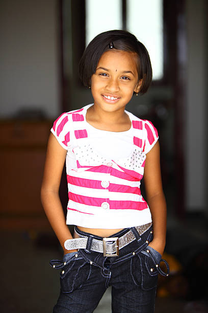 Indian beautiful teen girl posing with cute smile