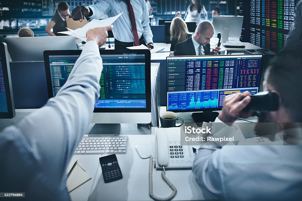 Business Team Investment Entrepreneur Trading Concept Stock Market and Exchange Stock Photo