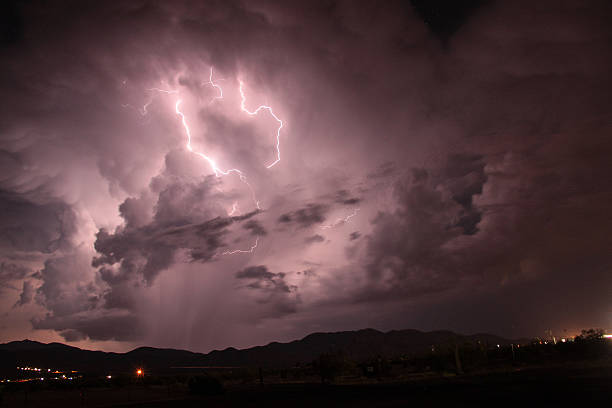 istock Lightning Storm Over Barstow, California 522797132