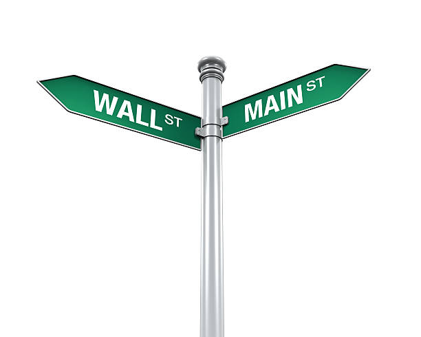 istock Direction Sign of  Main and Wall Street 522798497