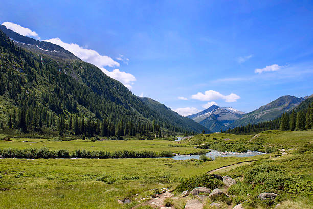 istock Landscape mountains river in Italy Trentino Dolomites 522799497
