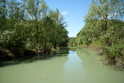 Brescello (Re), Italy, the River Enza