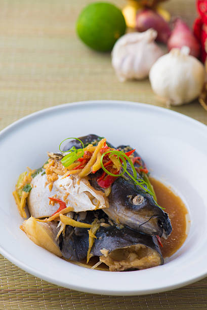 istock steamed Fish head soup, popular in east asia 522800824