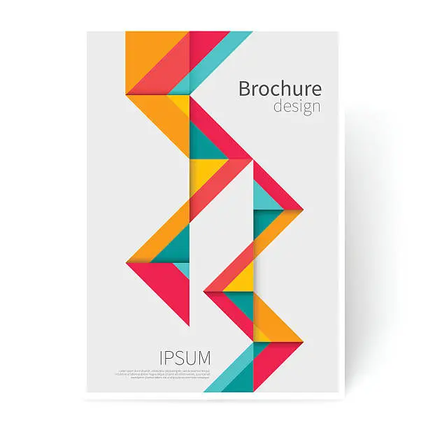 Vector illustration of Brochure, leaflet, flyer, cover template.