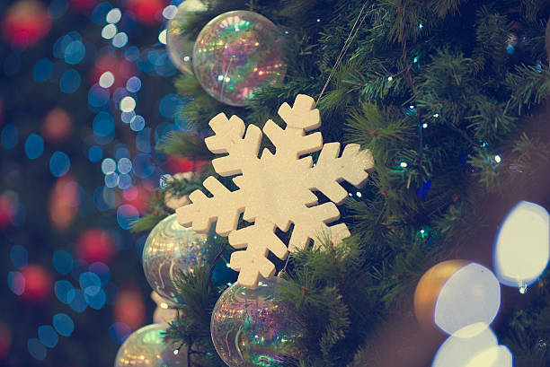 istock christmas tree in retro vintage style 522801690