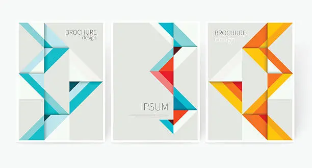 Vector illustration of Origami abstract geometric background
