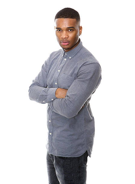 istock Serious african american man posing with arms crossed 522801829