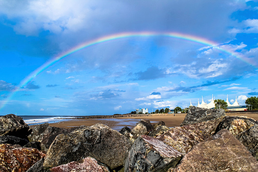 Rainbow at Minehead beach