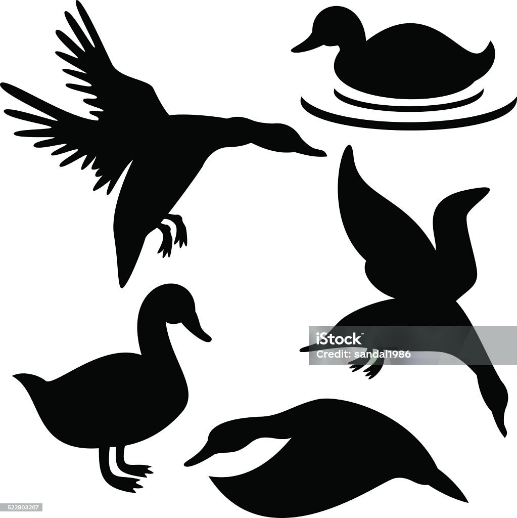 Abstract Duck Vector Duck Stock Illustration - Download Image Now - Abstract, Animal, Bird ...
