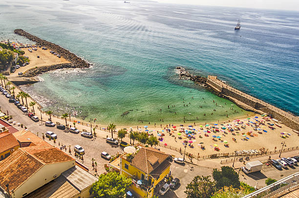 istock Panoramic bird-view of Pizzo Calabro coastline 522803399
