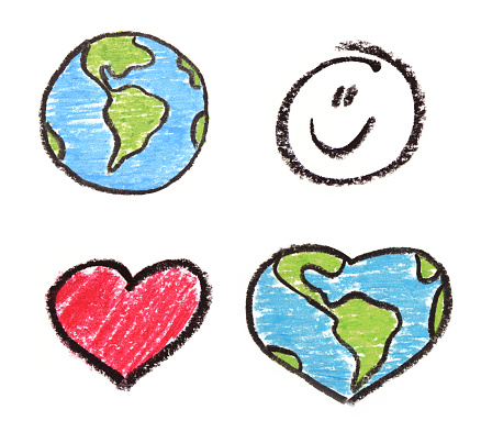child drawings for earth day