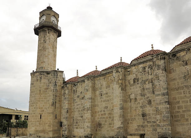 old histroical mosque minaret at tarsus mersin turkey