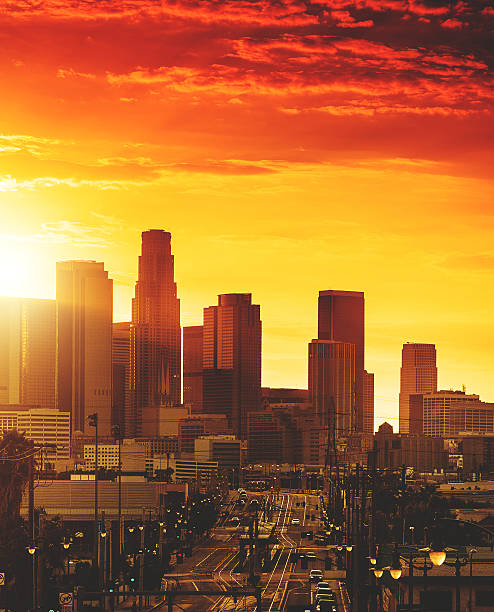 istock the Los Angeles downtown skyline at sunset 522806702
