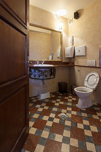 istock Interior of a restroom in cafe 522814735