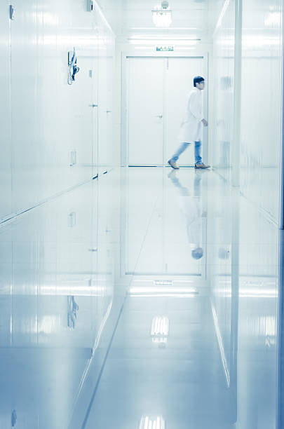istock people walking in modern laboratory,abstract blur 522821417